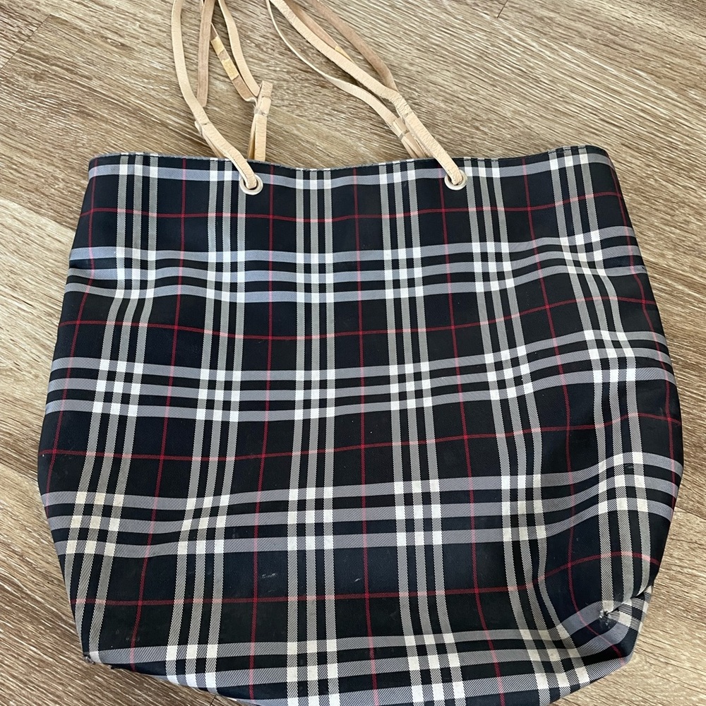 Vintage blue Burberry bag
